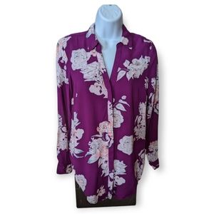 Candies Long Sleeved Button Down Shirt Size Medium